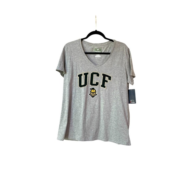 Fanatics Women’s UCF Knights Tee Shirt V-neck Short Sleeve Light Gray Size XL - Picture 11 of 11